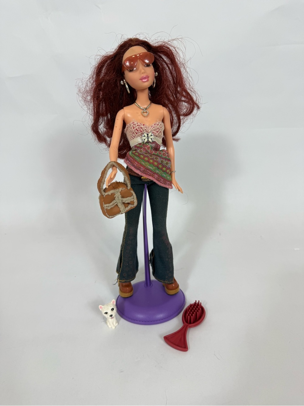 Barbie My Scene Chelsea Doll Auburn Hair Brown Eyes Outfit